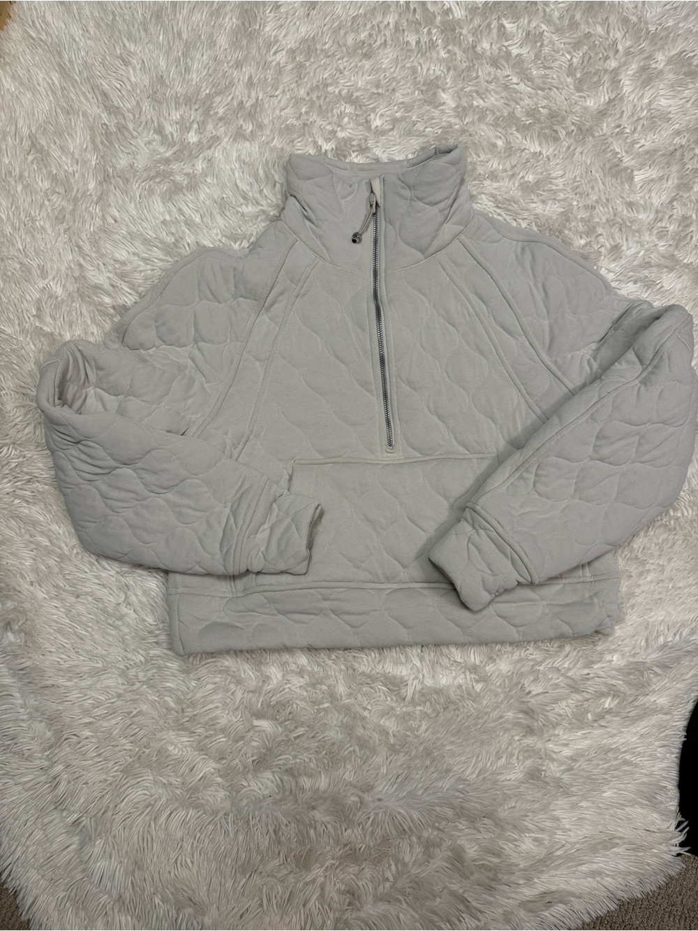Lululemon Scuba Oversized Quilted- Bone XS/S